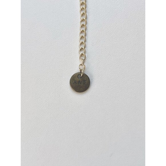 Abercrombie and Fitch Gold Chain Necklace with Rhinestones and Glass Beads - Picture 7 of 8